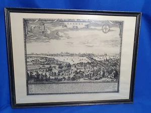 Engraving by Frederik de Wit Panoramic View of London, 1690s - Picture 1 of 9