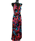 PHASE EIGHT Full Length Dress Breathtaking " OTTAVA psychedelic FASE" size UK14M