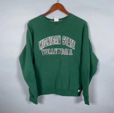 Moletom Russell Athletic Michigan State Spartans voleibol adulto pequeno verde - Imagem 1 de 4