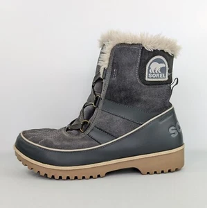 Sorel Tivoli II Winter Snow Boots Womens Sz 10 Waterproof Faux Fur Trim Leather  - Picture 1 of 17