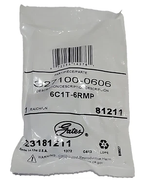 Acoplamiento hidráulico Gates G27100-0606 3/8 cable único  Foto 1 de 4