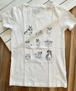 J. Camiseta de coleccionista ""Dog Grid"" para mujer Crew Factory - Imagen 1 de 4