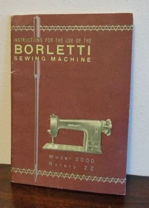 Vintage BORLETTI NÄHMASCHINE HANDBUCH ANLEITUNGSBUCH Modell 2000 - Bild 1 von 5