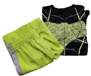 Neon Batman Glow Pajamas/Costume With Cape - Size Kids M - New w/Tags - Picture 1 of 10