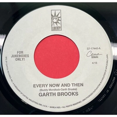Garth Brooks Every Now and Then / Face to Face 45 Country Liberty Jukebox 17440 - Image 1 of 4