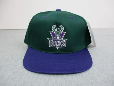 DE COLECCIÓN Milwaukee Bucks Sombrero Snapback Niños Verde Púrpura Logo NBA Gorra 90 G Youngan Foto 1 de 4