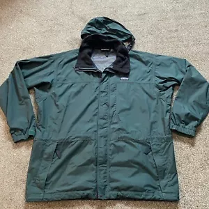 Mens Large Patagonia Field Travel Guide Army Green Full Zip Jacket Hooded - Picture 1 of 9