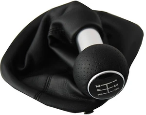 FÜR VW Passat  3B 3BG SCHALTKNAUF SCHALTSACK  ALUMINIUM SCHWARZ 5 GANG TOP DESIG - Bild 1 von 4