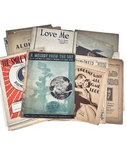 Vintage Sheet Music Lot of 37 - Picture 1 of 24