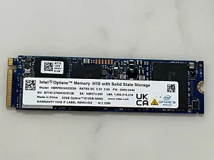 Intel Optane Memory H10 HBRPEKNX0202A 512GB+32GB NAND M.2 2280 Solid State Drive - Picture 1 of 8