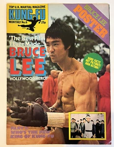 Bruce Lee Kung-Fu Monthly poster magazine #6 1974 UK Excellent condition! - Picture 1 of 5
