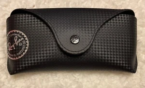 Ray Ban Black Carbon Fiber Slim Hard Side Eyeglasses Sunglasses Protective Case - Picture 1 of 4