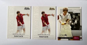 Marat Safin 2006 Ace Authentic Grand Slam Rankings Insert Gold /100 Tennis lot - Picture 1 of 2