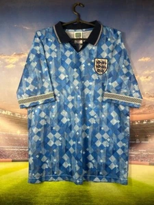 England Team Jersey Retro Replicas football shirt 1990 - 1992 Score Draw Men L - Picture 1 of 6