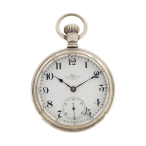 Antique 18 Size 1908 Ball 21 Jewel Railroad Pocket Watch Grade 999A Nickel - Picture 1 of 5