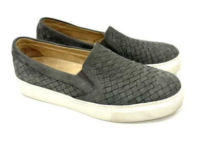 M Gemi Cerchio Woven Leather Sneakers Womens Size 39 US 8.5 Gray Slip On Shoes - Image 1 of 4