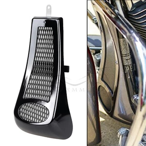 Gloss Black Front Fairing Chin Spoiler Scoop For Harley Softail Standard FXST - Picture 1 of 12