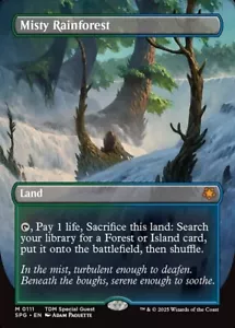 Misty Rainforest (Borderless) Foil NM MTG Special Guests SPG Magic - Picture 1 of 3
