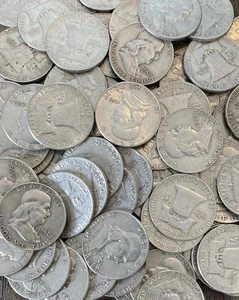 Franklin Half Dollars, 90% Silber, zirkuliert, wählen Sie wie viele KOSTENLOSER VERSAND! - Bild 1 von 1