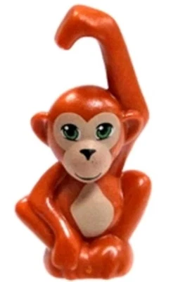 Lego Friends Dark Orange Baby Monkey Animal Mini Figure Chimpanzee Juliet  - Image 1 of 3