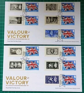 Europhilex 2025 Valour & Victory -Victory Stamps 1946 Smiler SPALDING Date Error - Picture 1 of 4