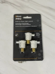 Woods 59416 Indoor Candelabra Light Sensor Control Socket, 120-Volt, 3-Pack - Picture 1 of 3