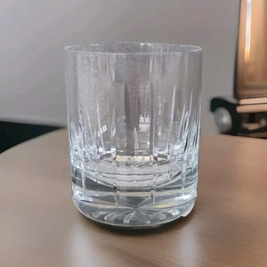 Vintage MIKASA Crystal Glass Double Old Fashion Whiskey Etched Heavyweight - Picture 1 of 8