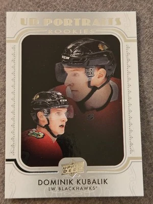  2019-20 Upper Deck Portraits  Dominik Kubalik Rookie Card  - Chicago Blackhawks - Image 1 of 2