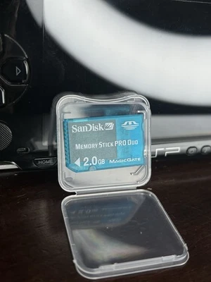 Sandisk 2Gb Memory Stick Pro Duo Magic Gate Memory card - Clear Blue - Image 1 of 3