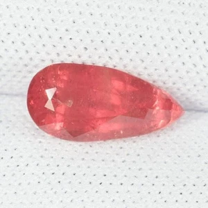 2.21 ct LUSTROUS UNHEATED PADPARADSCHA HUGE" NATURAL SAPPHIRE Pear See Vdo WC - Picture 1 of 3