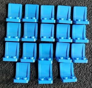 LEGO Blue Chairs x18 Pieces Utensil Seat 2x2 Minifigure Accessory Bundle 4079 - Picture 1 of 3