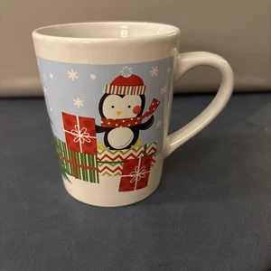 Royal Norfolk Penguine/ Santa Christmas Mug 14 oz, Dishwasher & Microwave Safe - Picture 1 of 6