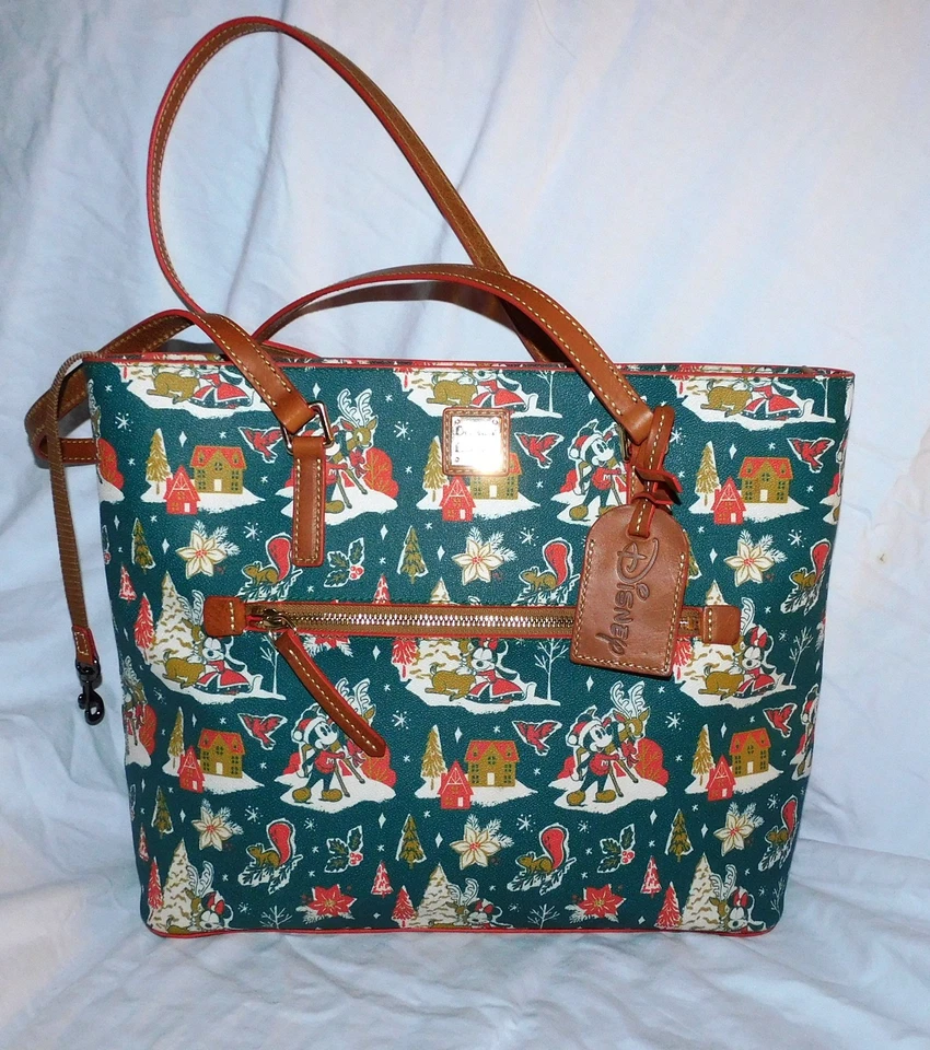 Bolso de Navidad Disney Dooney and Bourke Verde 2022 ¡PRÍSTINO! Foto 1 de 4