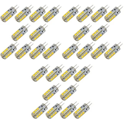  30 pcs G4 DC 12V 2.5W 180LM 3000-3500K SMD 2835 -LED Bulbs Lamps Lights (Warm - Image 1 of 4