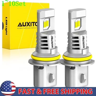 9007 HB5 LED Bulb Headlight High Low Beam 6500K White Fanless Bright 1-10Set - Image 1 of 4