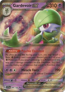 Pokemon Karte Scharlachrot & Violett Base Set Gardevoir ex 086/198 Double Rare Holo - Bild 1 von 1