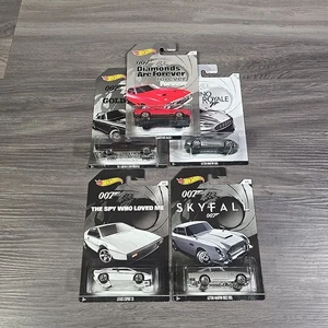 Hot Wheels 007 James Bond Movie Series Complete Set Of 5 Cars Mattel 2014 - Picture 1 of 15