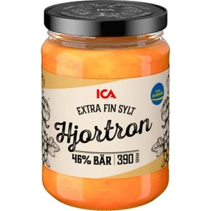 ICA Extra Fin Cloudberry Jam (Hjortronsylt) 390 g – Swedish Delicacy - Picture 1 of 1