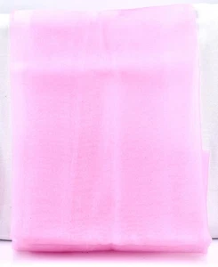 Pink  Sheer Fabric,Pink,Polyester, 58"x34" - Picture 1 of 1