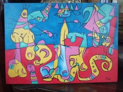 Pintura al óleo Joan Miró Foto 1 de 4