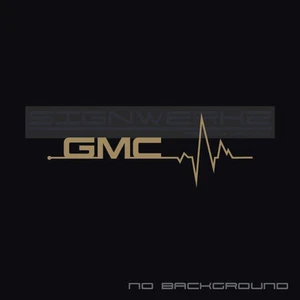 GMC heartbeat pulse Sticker Truck Acadia Sierra yukon denali American Pair - Bild 1 von 11