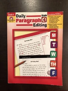 Daily Paragraph Editing Ser.: Daily Paragraph Editing Grade 4 by Evan-Moor... - Foto 1 di 2