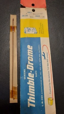 (1x) Cox .049 6215 Yellow Avion Shinn Pushrod N.o.s  - Image 1 of 2