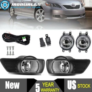 Fit for 2007-2009 Toyota Camry Clear Bumper Fog Lights Lamp Left+Right Side - Picture 1 of 12