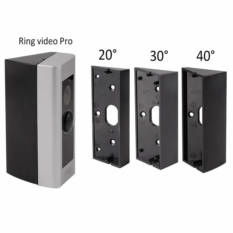 Angle Adjustment Adapter Mounting Plate Bracket Kit For Ring Video Doorbell Pro！ — 第 1/4 张图片