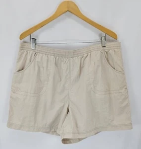 Columbia Sportwear Shorts Beige W/Pockets Drawstring Inseam 4 3/4 Women's XL - Picture 1 of 8