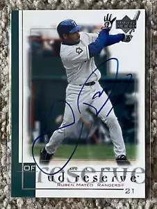 Ruben Mateo signed Upper Deck Reserve - Rangers - Picture 1 of 1