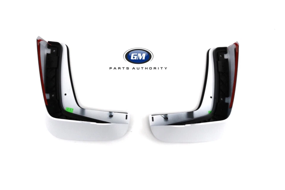 2018-2020 Chevrolet Traverse Molded Front Splash Guards 84159779 Summit White OE - Image 1 of 1