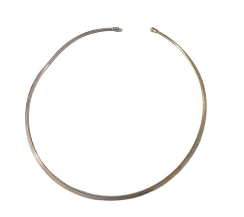 VETEMENTS Collana collare 16" tono oro senza marchio