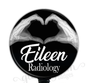 Radiologic Technologist Badge Holder, Radiographer Retractable Badge Reel GG4400 - Picture 1 of 8
